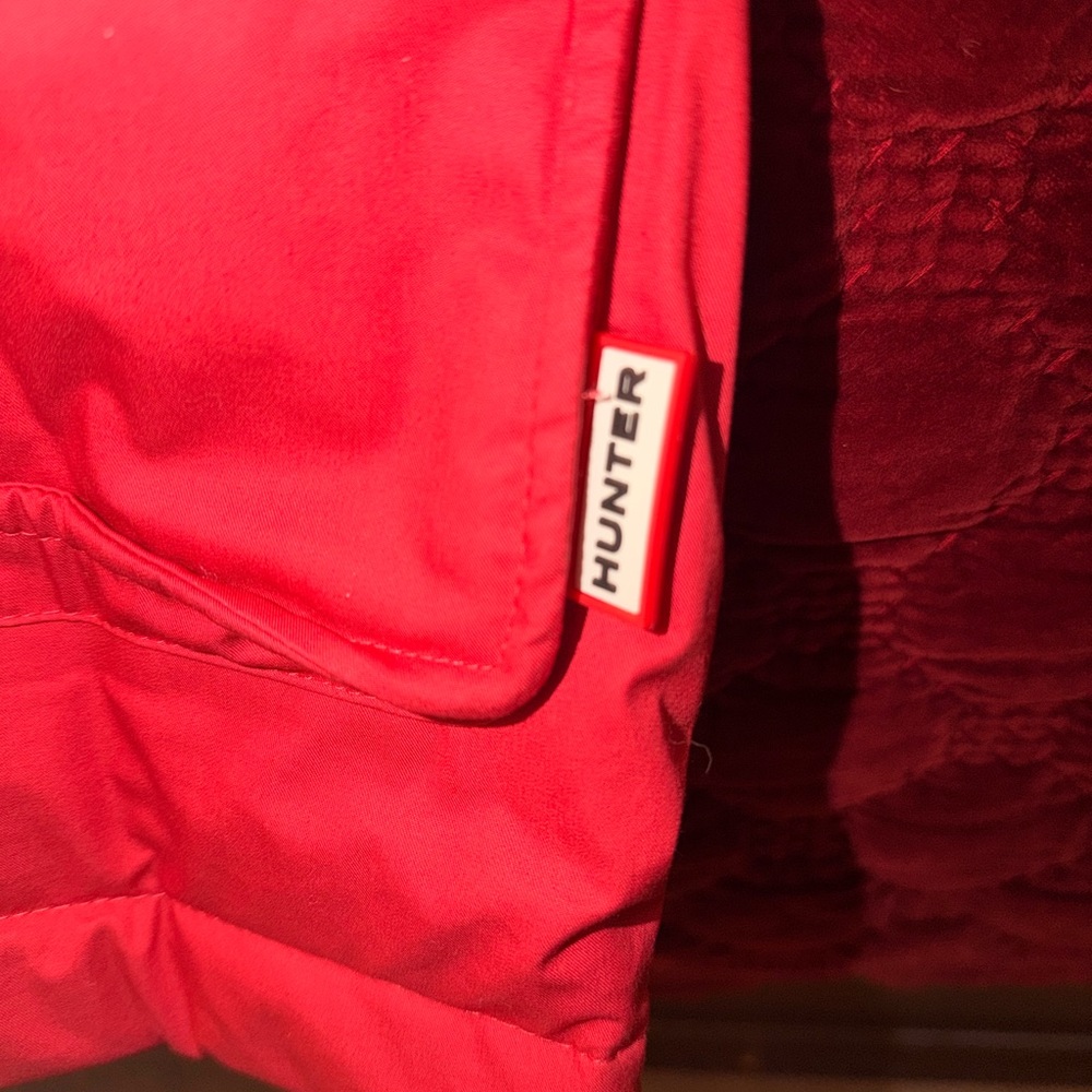 Hunter Red Women's Ski Jacket with Fur Hood - Original Parka - Picture 10 of 11